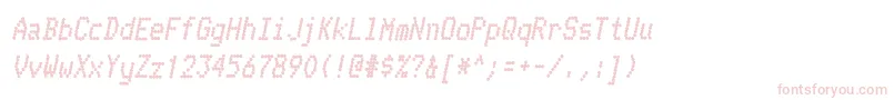 TelidoninkhvItalic Font – Pink Fonts on White Background