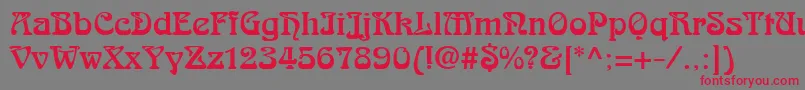 fuente ArabikdbNormal – Fuentes Rojas Sobre Fondo Gris