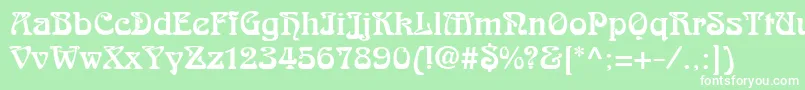 ArabikdbNormal Font – White Fonts on Green Background