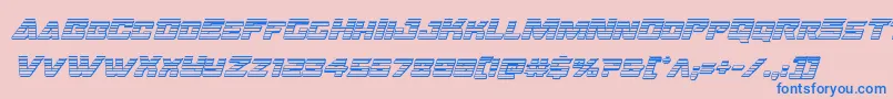 Oceanicdriftchromeital Font – Blue Fonts on Pink Background