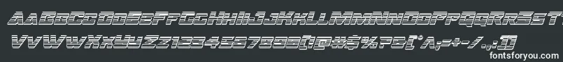 Oceanicdriftchromeital Font – White Fonts on Black Background