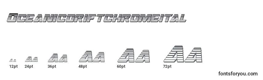 Oceanicdriftchromeital Font Sizes