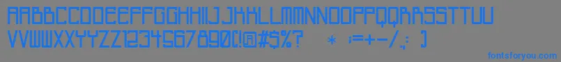 Invisiblecity Font – Blue Fonts on Gray Background