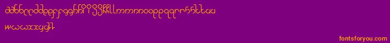 HighInLove Font – Orange Fonts on Purple Background