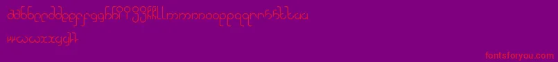 HighInLove Font – Red Fonts on Purple Background