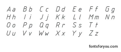 Обзор шрифта IsocteurItalic