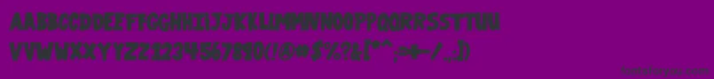 VtcGaragesale Font – Black Fonts on Purple Background