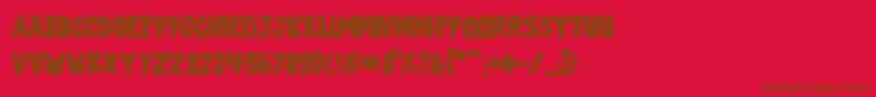 More about VtcGaragesale Font VtcGaragesale Font – Brown Fonts on Red Background