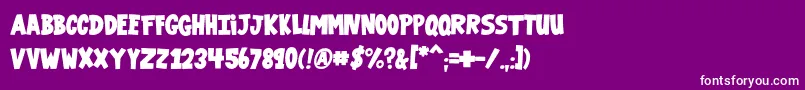 VtcGaragesale Font – White Fonts on Purple Background