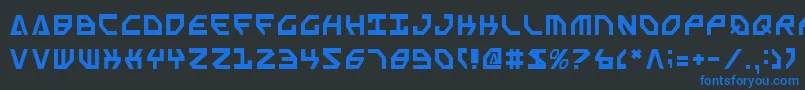 Sscriptv2 Font – Blue Fonts on Black Background