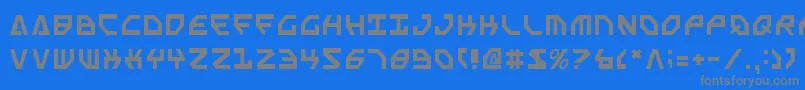 フォントSscriptv2 – 青い背景に灰色の文字