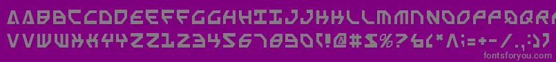 フォントSscriptv2 – 紫の背景に灰色の文字