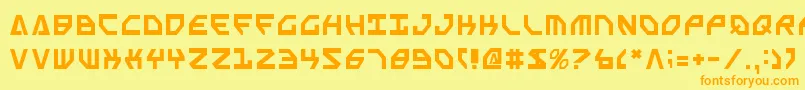 Sscriptv2 Font – Orange Fonts on Yellow Background