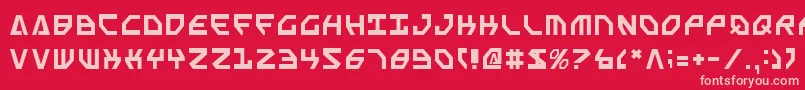 フォントSscriptv2 – 赤い背景にピンクのフォント