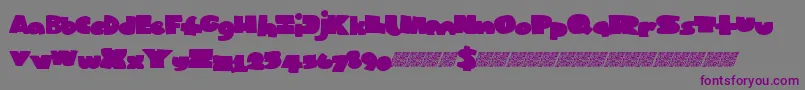 Popularculture Font – Purple Fonts on Gray Background