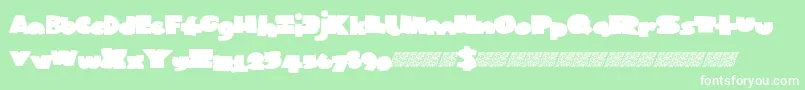 Popularculture Font – White Fonts on Green Background