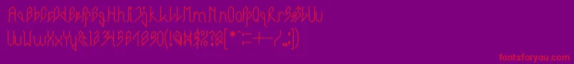 CityOfRock Font – Red Fonts on Purple Background