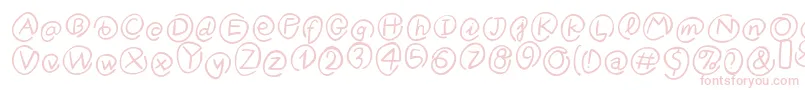 フォントKlammeraffenItalic – ピンクのフォント
