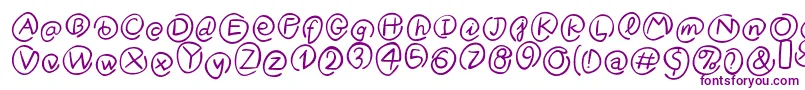 KlammeraffenItalic-fontti – violetit fontit