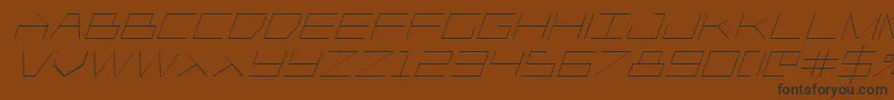 Шрифт Player1upital – чёрные шрифты на коричневом фоне