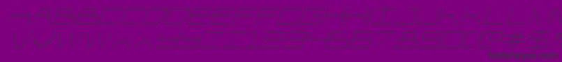Fonte Player1upital – fontes pretas em um fundo violeta