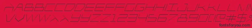 fuente Player1upital – Fuentes Negras Sobre Fondo Rojo