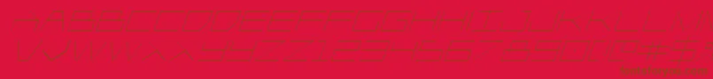 Player1upital Font – Brown Fonts on Red Background