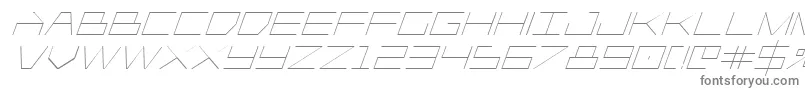 Fonte Player1upital – fontes cinzas em um fundo branco