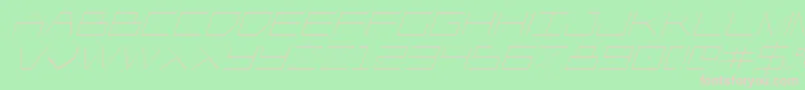 Player1upital Font – Pink Fonts on Green Background