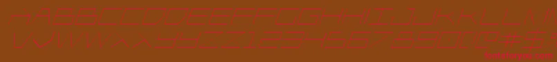 Player1upital Font – Red Fonts on Brown Background