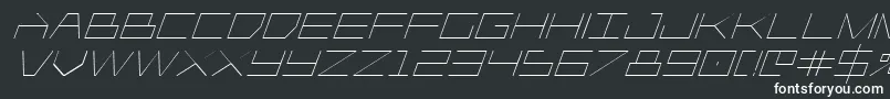 Шрифт Player1upital – белые шрифты на чёрном фоне