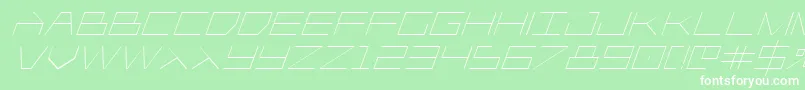 Player1upital Font – White Fonts on Green Background