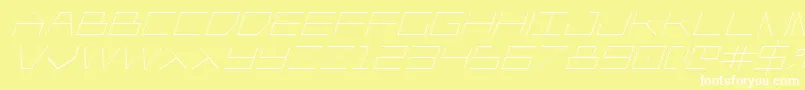 Player1upital Font – White Fonts on Yellow Background