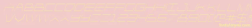 Player1upital Font – Yellow Fonts on Pink Background
