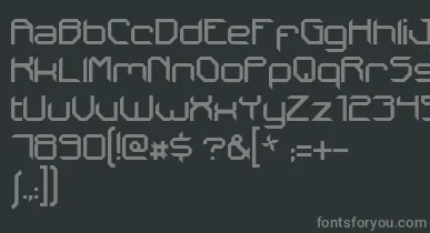 IxsDrastica font – Gray Fonts On Black Background