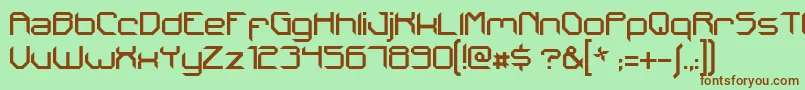 IxsDrastica Font – Brown Fonts on Green Background