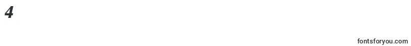 フォントO801FlareXboldItalic – フォント数字4