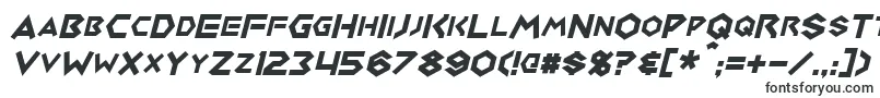 Шрифт MedabotsItalic – формы шрифтов