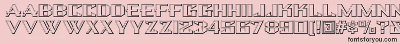 Bulwarknf Font – Black Fonts on Pink Background