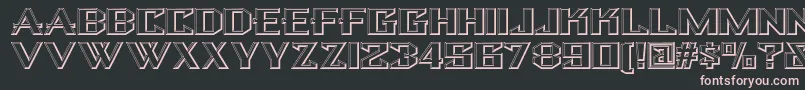 Bulwarknf Font – Pink Fonts on Black Background