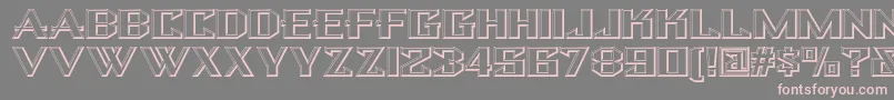 Bulwarknf Font – Pink Fonts on Gray Background