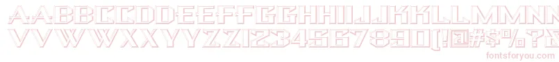 Bulwarknf Font – Pink Fonts on White Background