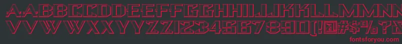 Bulwarknf Font – Red Fonts on Black Background