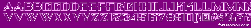 Bulwarknf Font – White Fonts on Purple Background