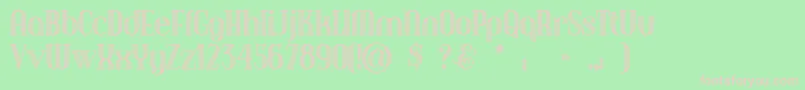 Debonairinline Font – Pink Fonts on Green Background