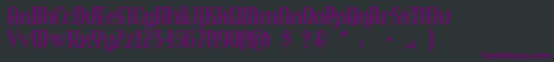 fuente Debonairinline – Fuentes Moradas Sobre Fondo Negro