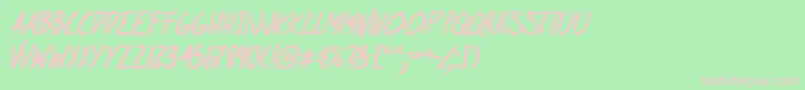 AtRiskYouthBold Font – Pink Fonts on Green Background