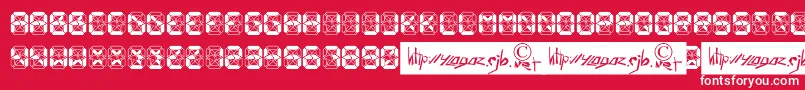 CrashedScoreboard Font – White Fonts on Red Background