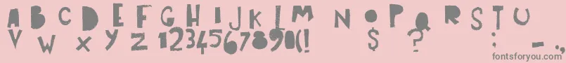 ArtPostBlack Font – Gray Fonts on Pink Background
