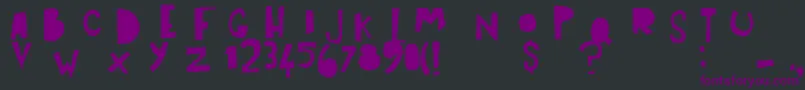 ArtPostBlack Font – Purple Fonts on Black Background